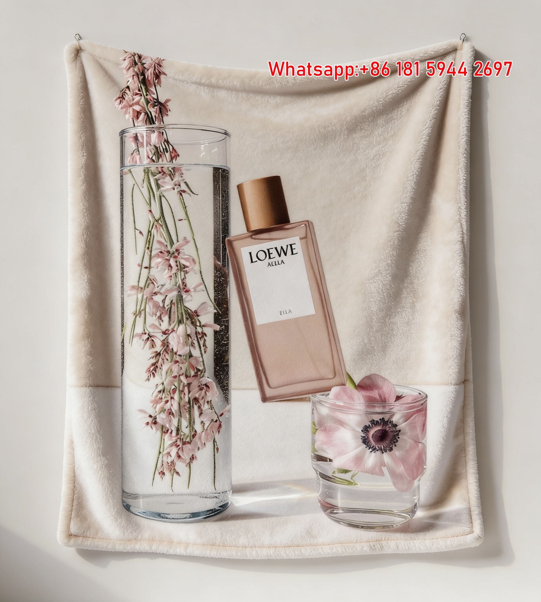 LOEWE Agua Ella Flannel Fleece Throw Blanket L312